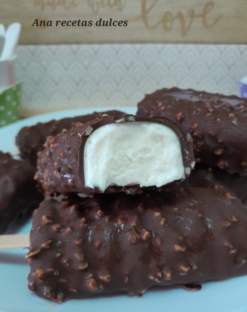 Helado Tipo Magnum De Coco Sin Heladera Ana Recetas Dulces