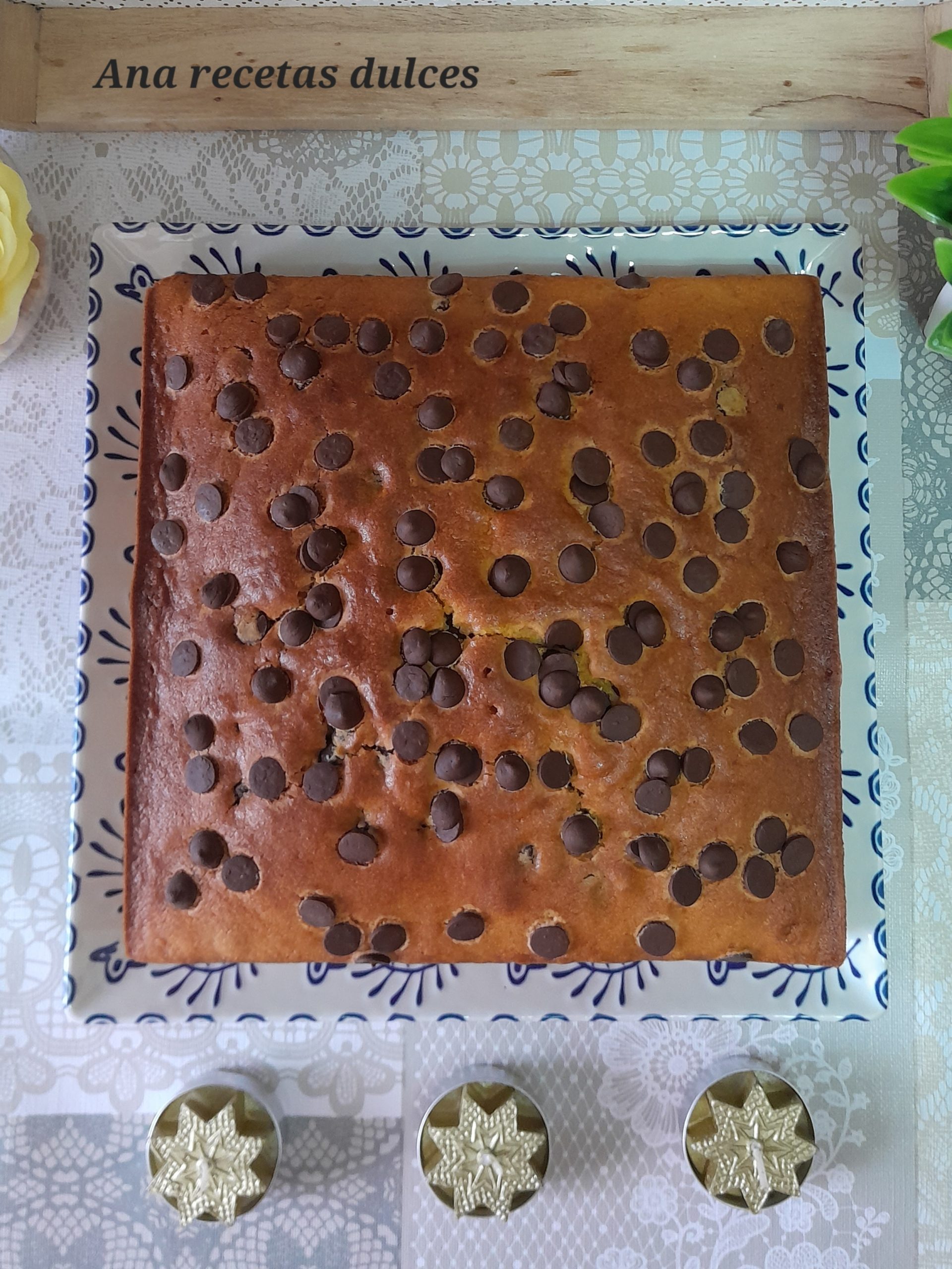 Coca de calabaza y chocolate muy fácil de hacer Ana Recetas Dulces