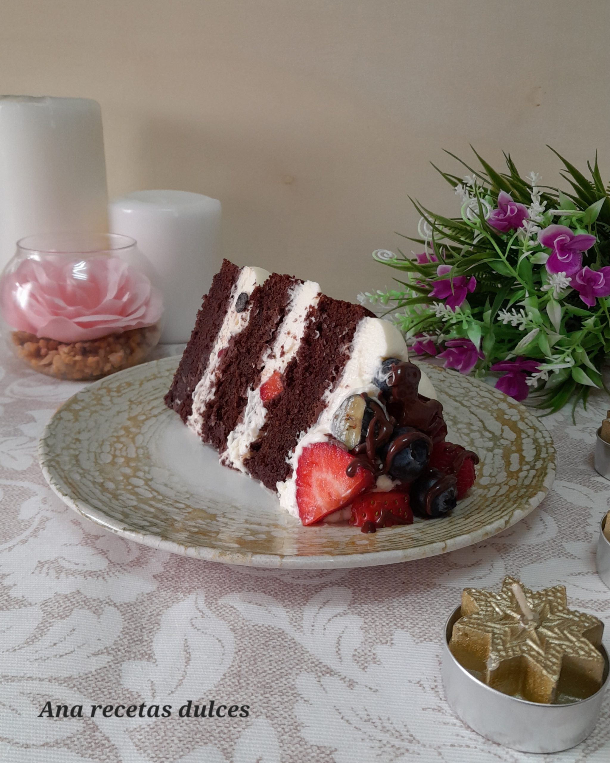 Nude Cake De Chocolate Y Frutos Del Bosque Pastel Desnudo Ana