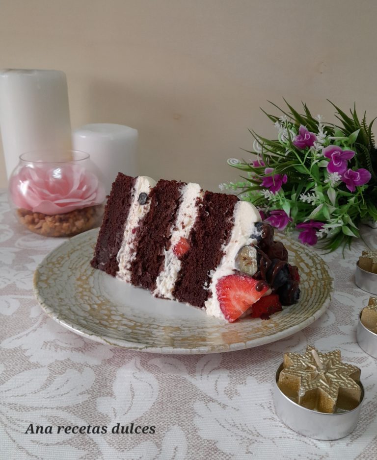 Nude Cake De Chocolate Y Frutos Del Bosque Pastel Desnudo Ana