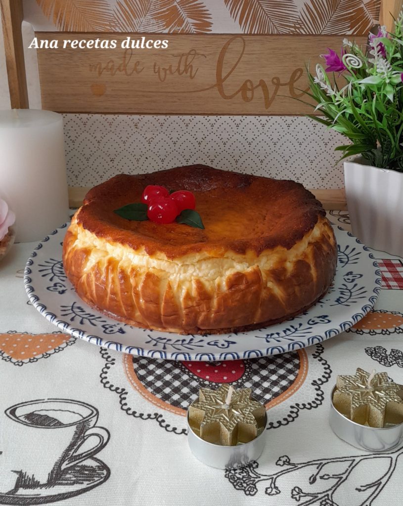 Tarta De Queso Al Estilo La Vi A Muy F Cil De Hacer Ana Recetas Dulces