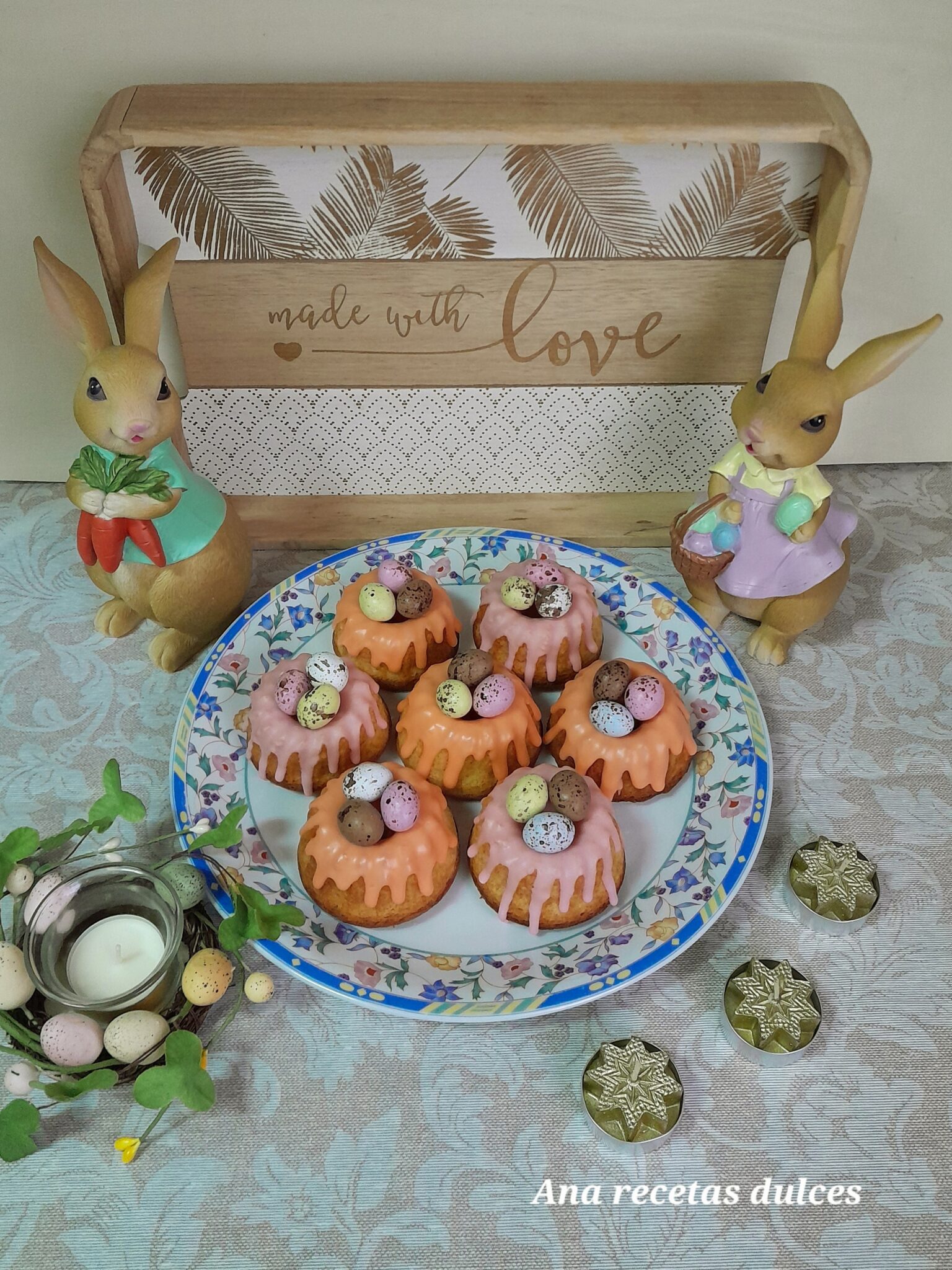 Mini Bundt Cakes De Vainilla Especial Pascua Ana Recetas Dulces