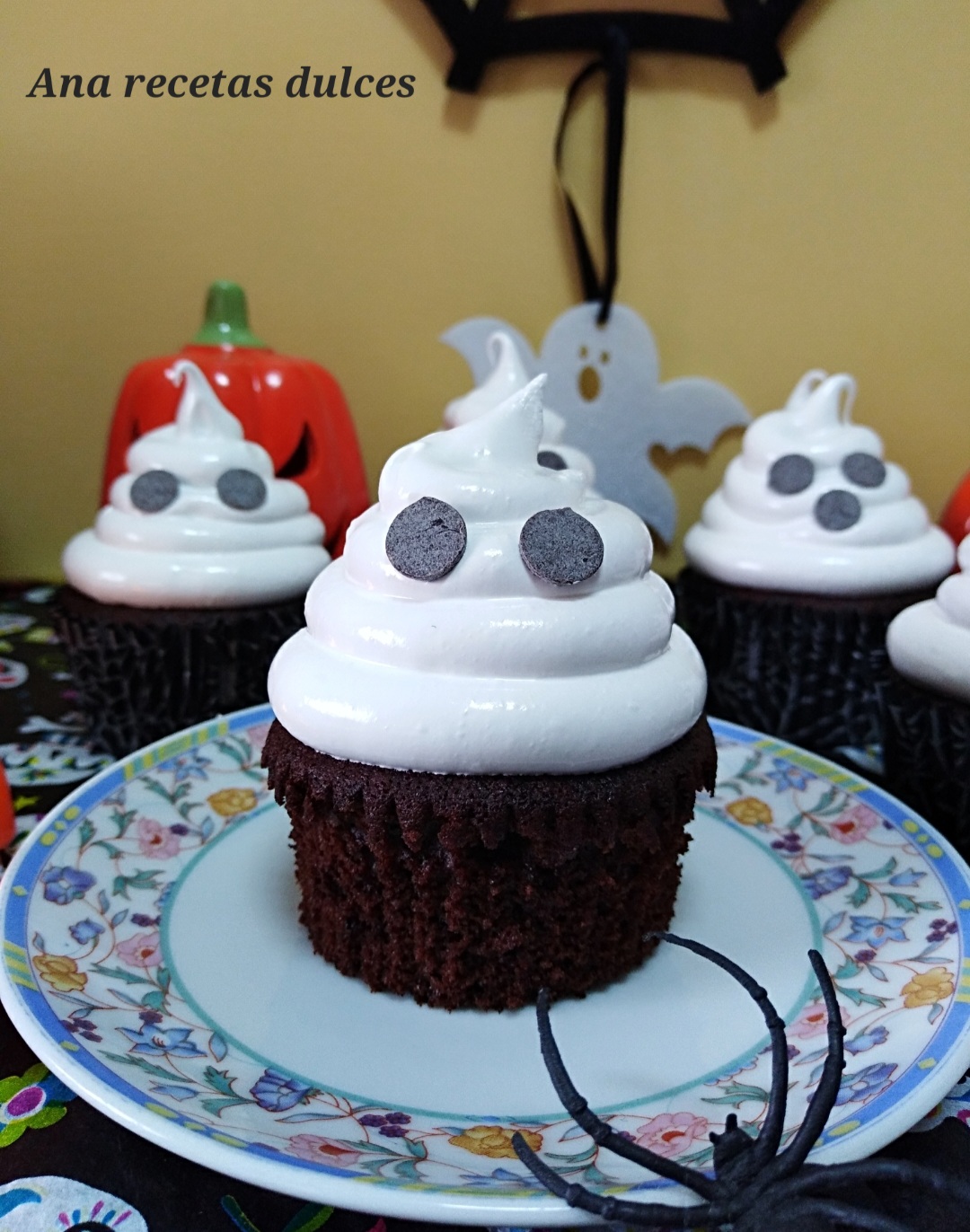 Cupcakes Fantasmas Especial Halloween Ana Recetas Dulces 6794