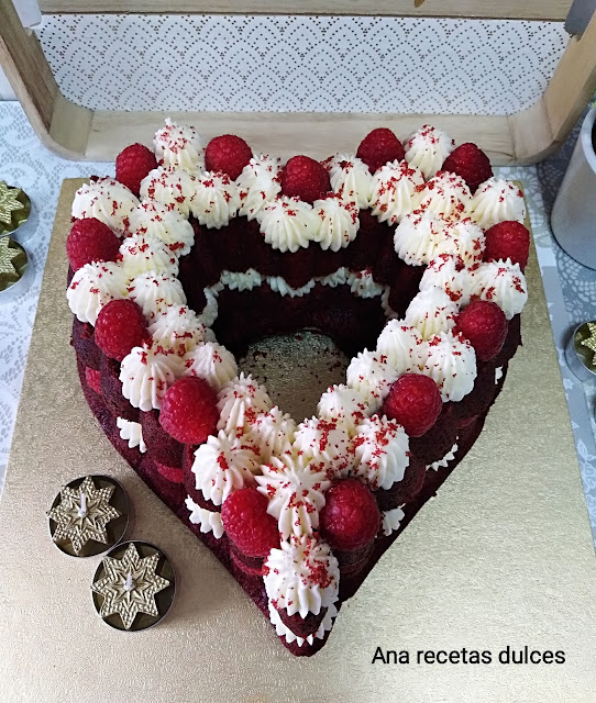 Tarta Red Velvet o terciopelo rojo (especial San Valentín) - Ana Recetas  Dulces