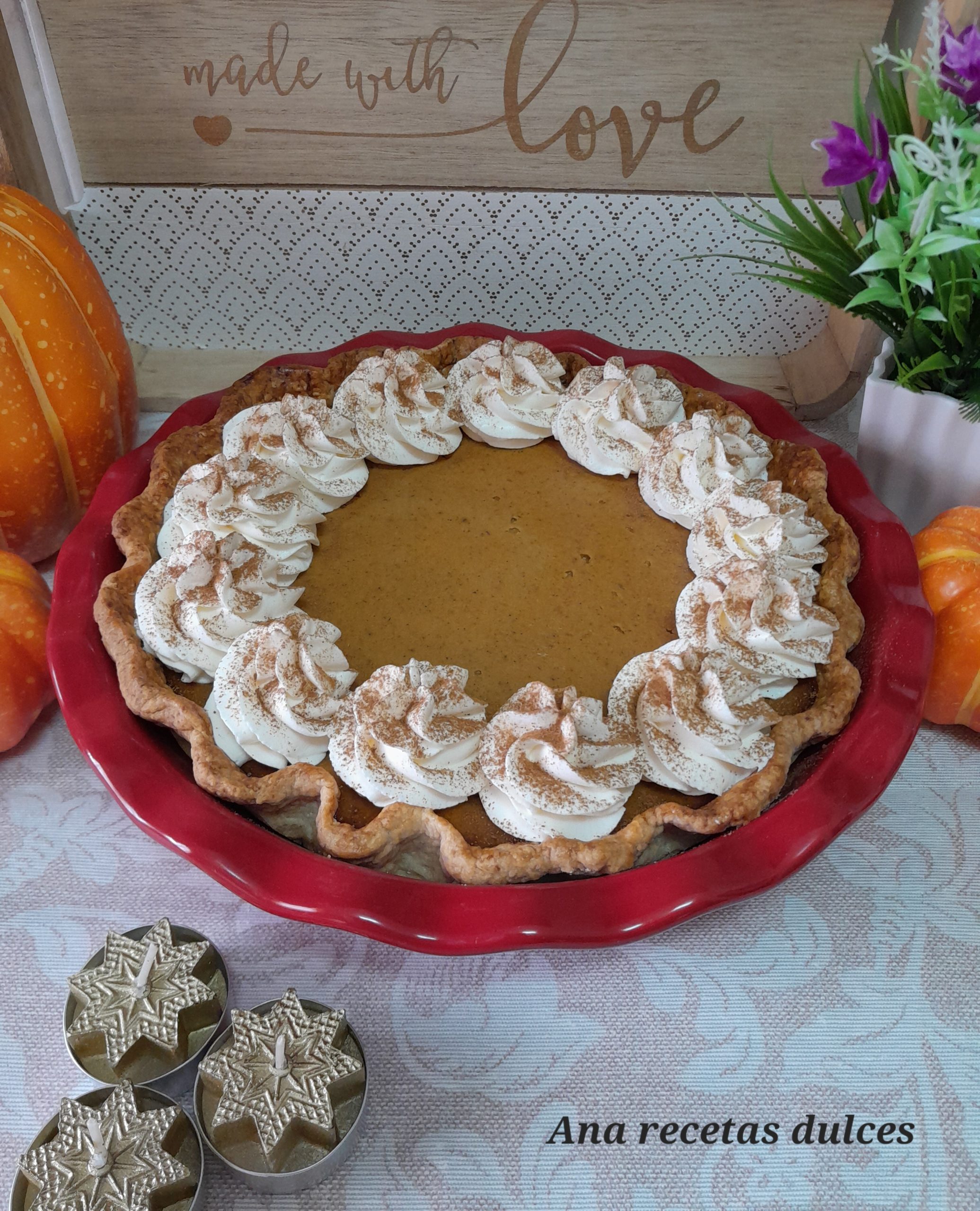 Plumpkin pie (pastel de calabaza) - Ana Recetas Dulces