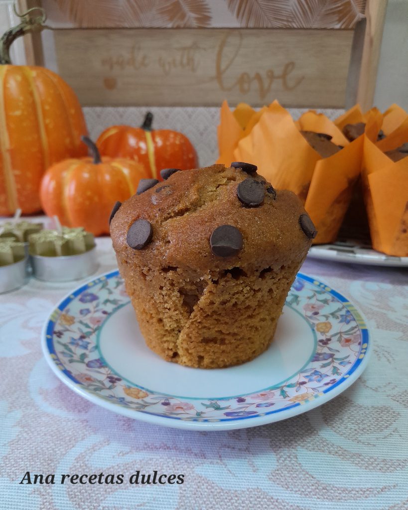 Muffins De Calabaza Y Chocolate (muy Fáciles De Hacer) - Ana Recetas Dulces