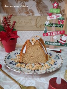 Bundt cake de turrón blando de jijona 