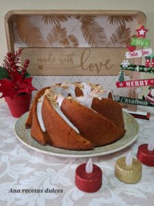 Bundt cake de turrón blando de jijona 