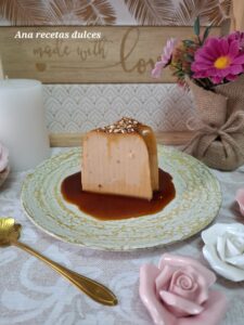 Flan de polvorones (sin horno)