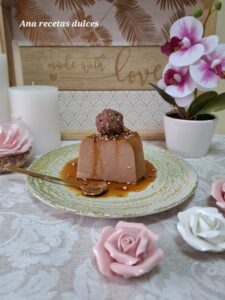 Flan de Ferrero Rocher (sin horno)