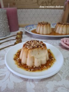 Flan de turrón individuales (sin horno)